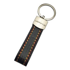 Keyring Keyfob for AMG Keychain Leather Key Fob Holder